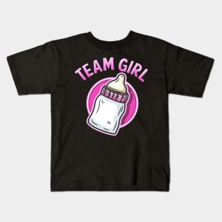 Team Girl - Gender Reveal Party - Baby Shower Gift Kids T-Shirt